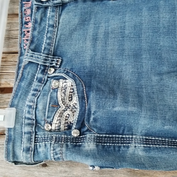 REBEL AND Soul SIZE 16 HIGH WAIST BLINGY SKINNY Jeans - Picture 8 of 16